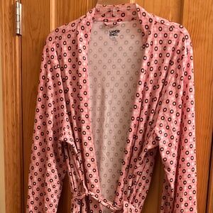 Land’s End Long Super Soft Cotton Tie Robe